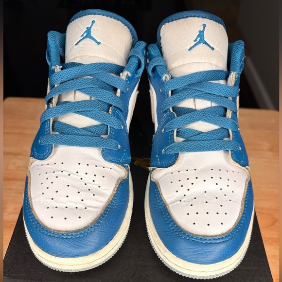 Jordan 1 Low 'Industrial Blue' | kids sz 4Y | GUC - Picture 4 of 8
